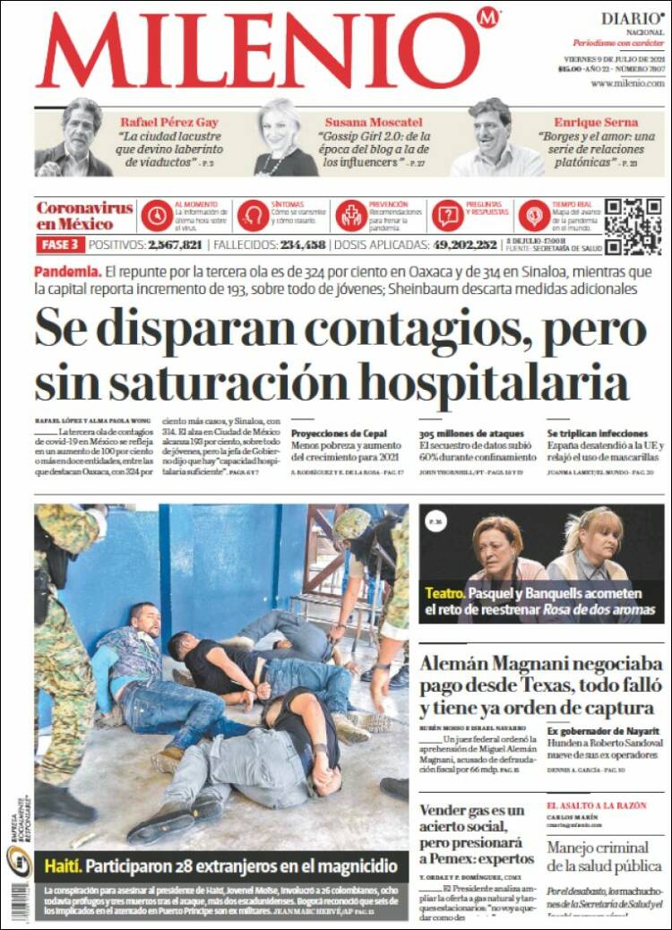 Portada de Milenio (México)