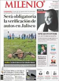 Portada de Milenio - Jalisco (México)