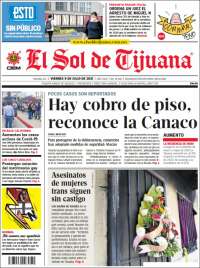 Portada de El Sol de Tijuana (México)