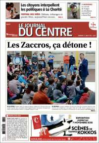 Portada de Le Journal du Centre (Francia)