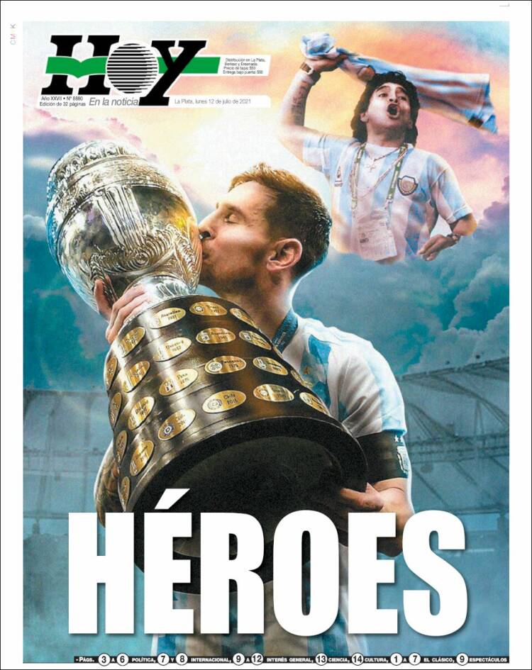 Portada de Diario Hoy (Argentina)