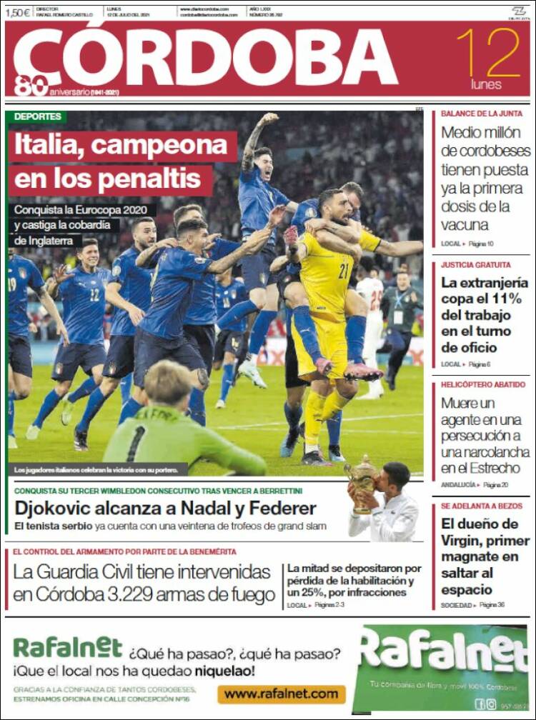 Portada de Diario de Córdoba (España)