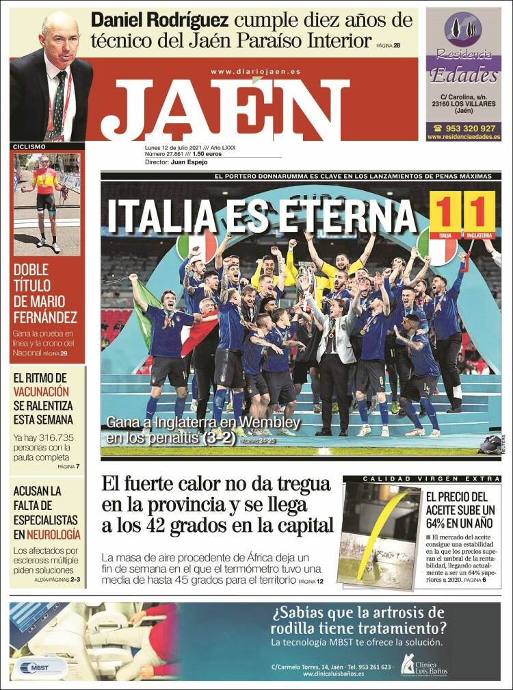 Portada de Diario Jaén (España)