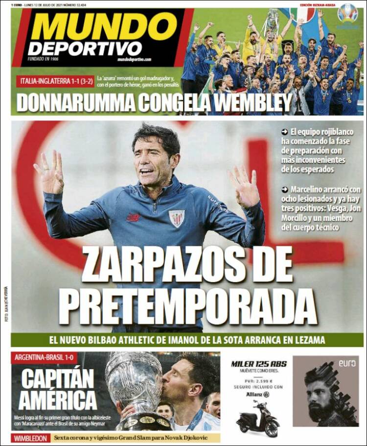 Portada de Mundo Deportivo Bizkaia (España)