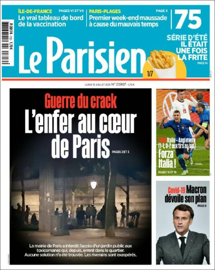 Portada de Le Parisien (Francia)
