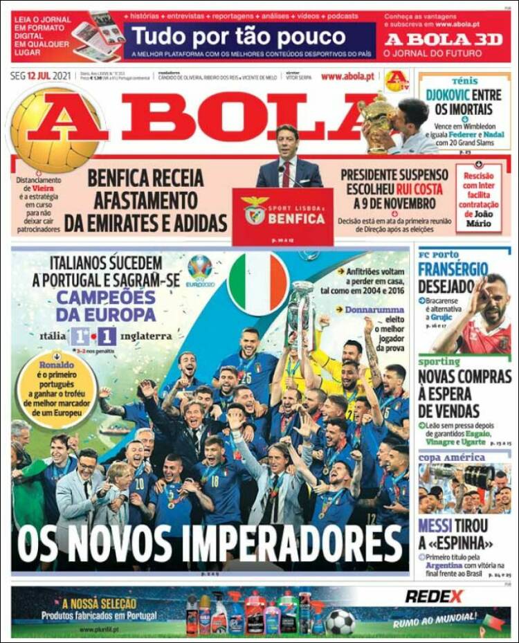 Portada de A Bola (Portugal)