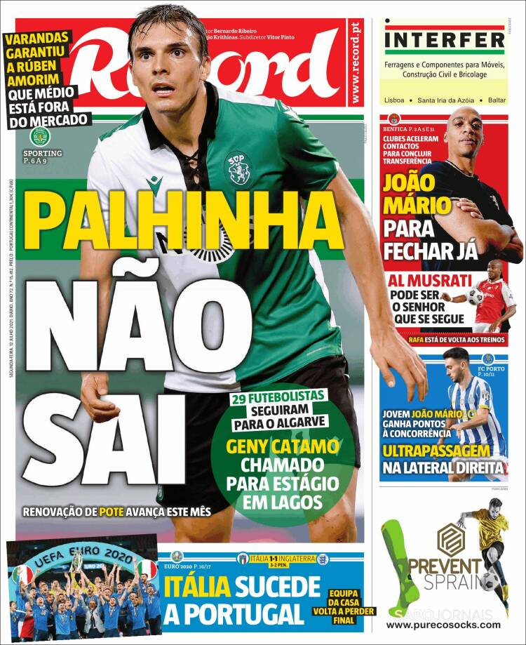 Portada de Record (Portugal)