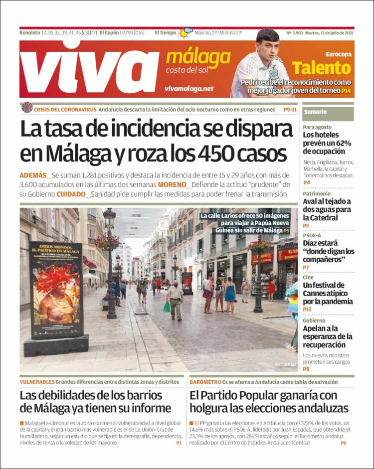 Portada de Viva Málaga (España)