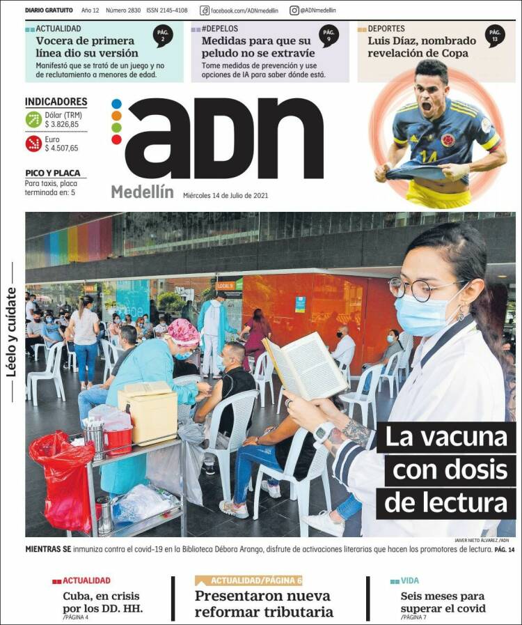 Portada de ADN - Medellín (Colombia)