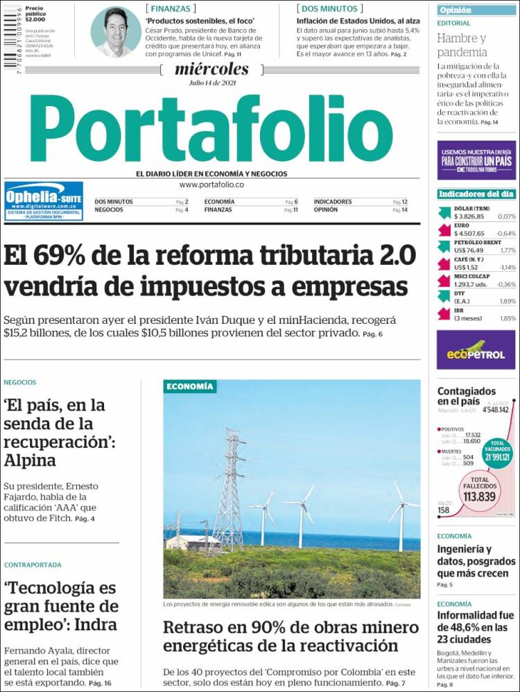 Portada de Portafolio (Colombia)