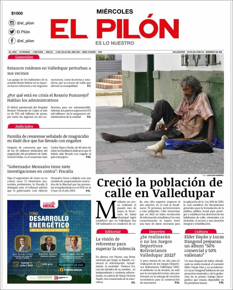 Portada de El Pilón (Colombia)