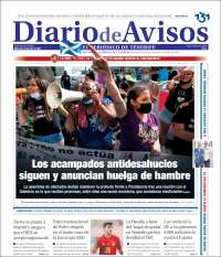 Portada de Diarios de Avisos (España)