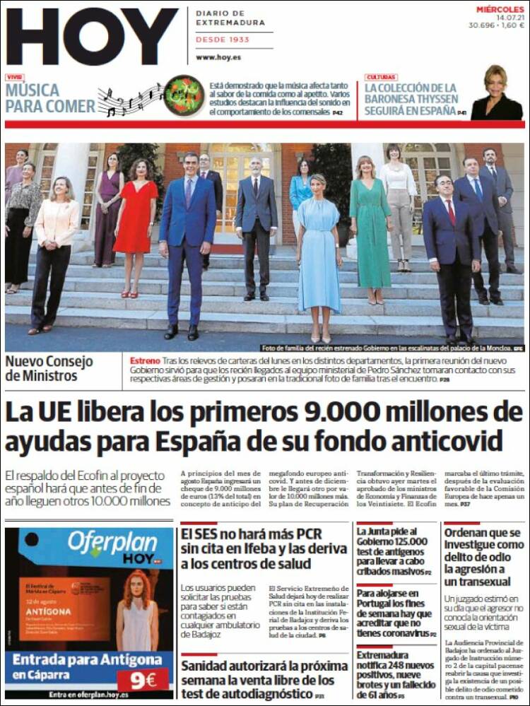 Portada de Hoy - Badajoz (Spain)