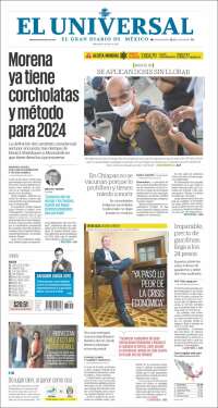 Portada de El Universal (México)