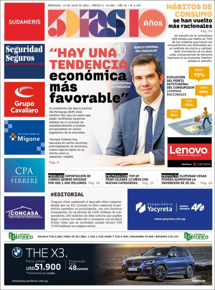 Portada de 5 Días (Paraguay)