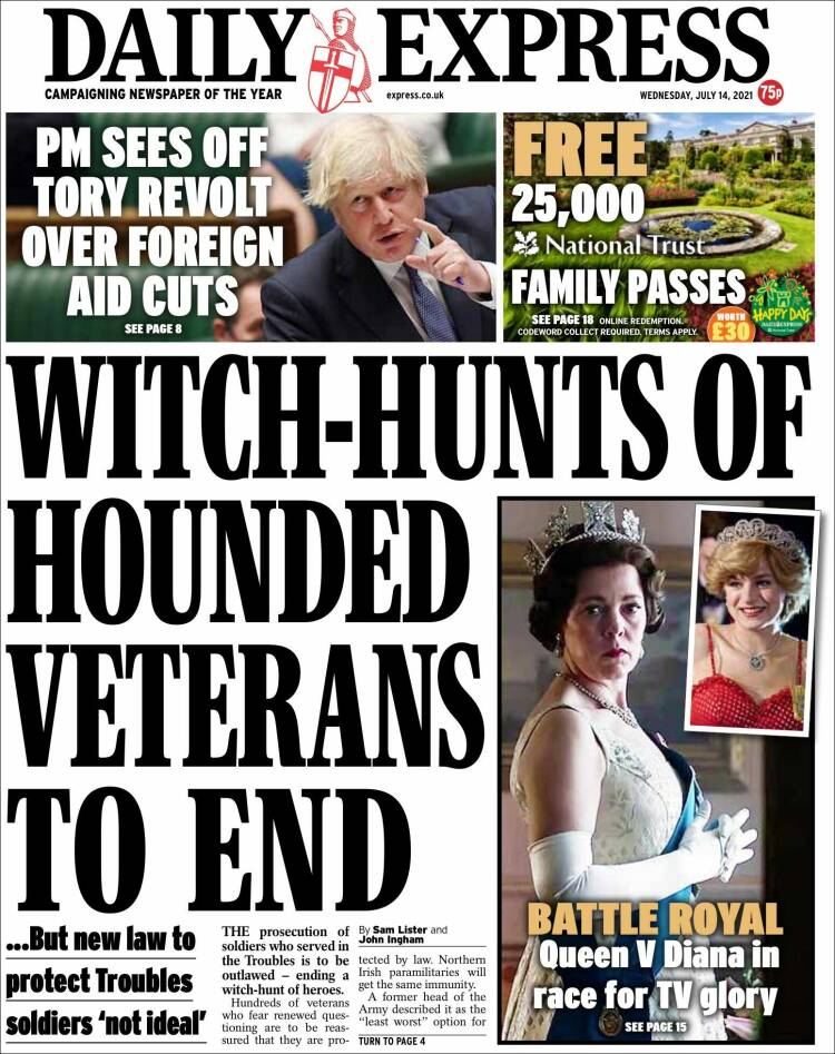 Portada de Daily Express (United Kingdom)