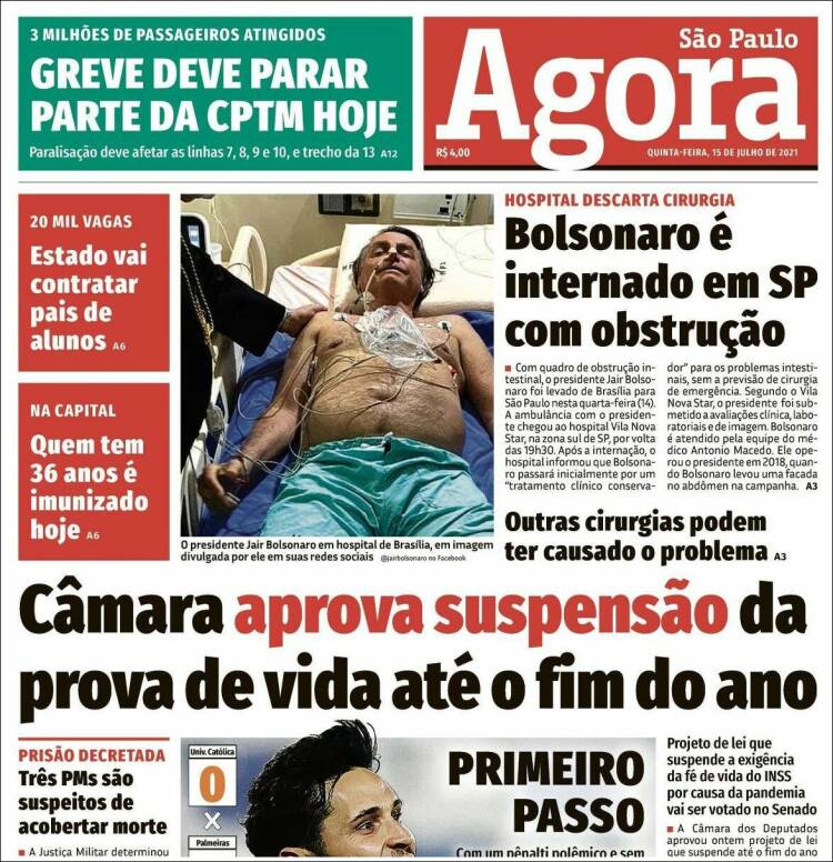 Portada de Jornal Agora (Brasil)