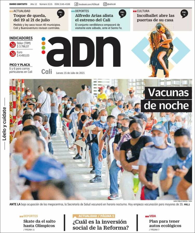 Portada de ADN - Cali (Colombia)