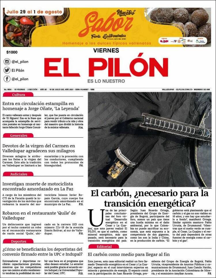 Portada de El Pilón (Colombia)