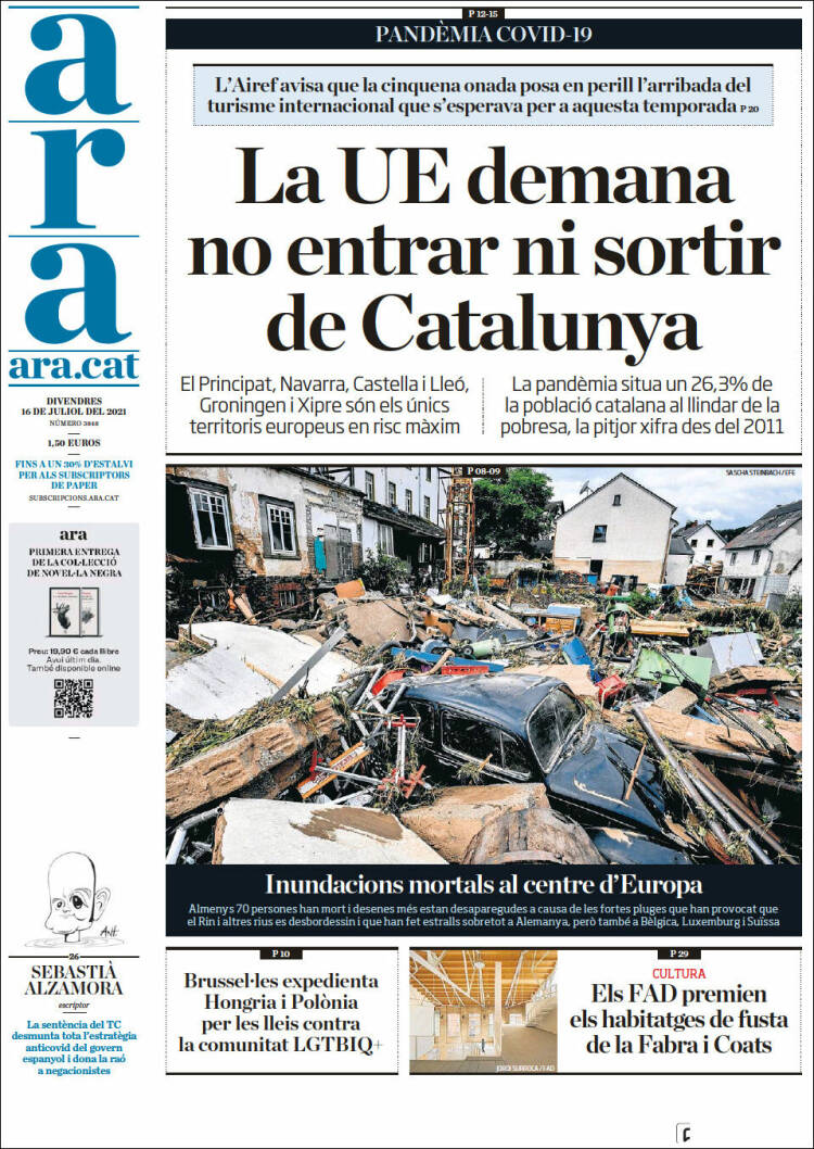 Portada de Ara (España)