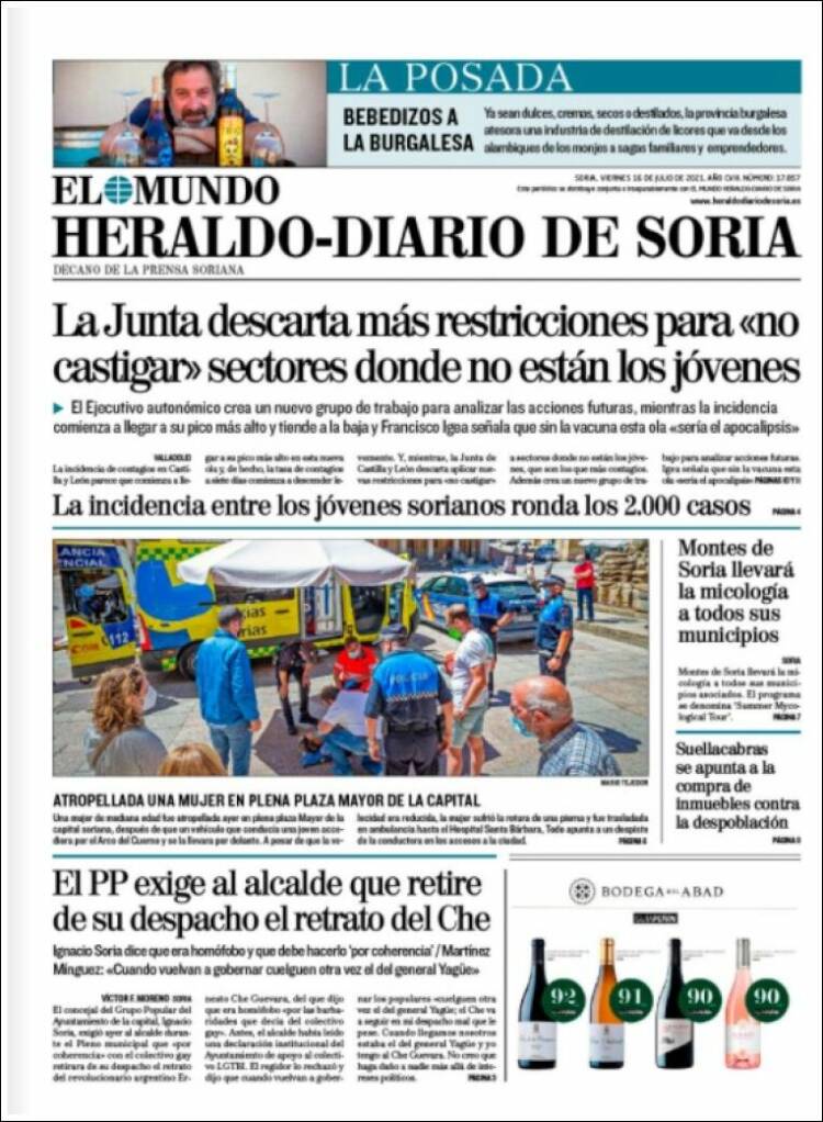 Portada de Diario de Soria (España)