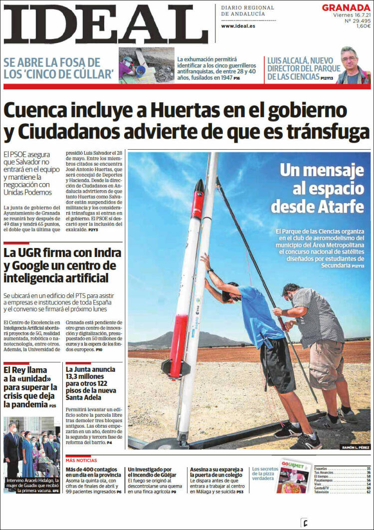 Portada de Ideal Almeria (España)