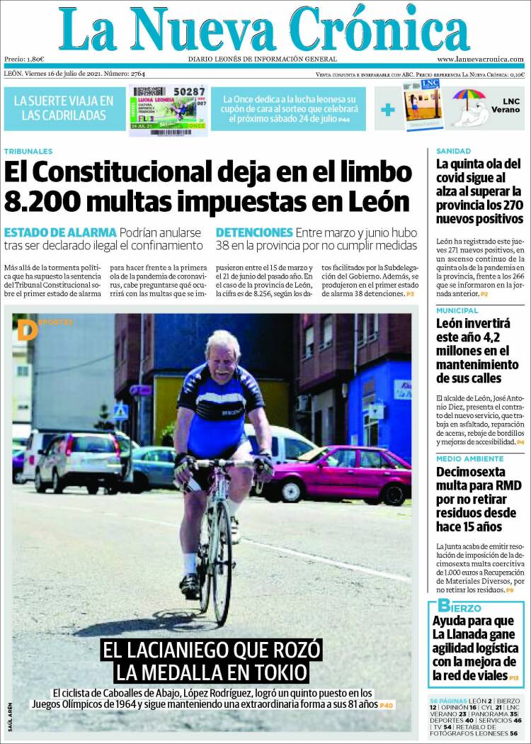 Portada de La Nueva Crónica (España)