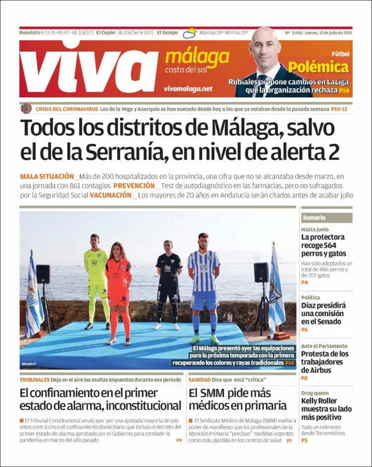 Portada de Viva Málaga (España)