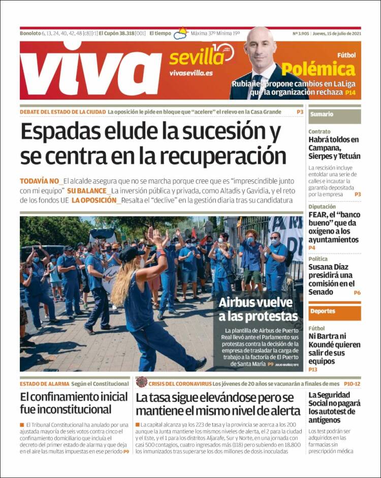 Portada de Viva Sevilla (España)