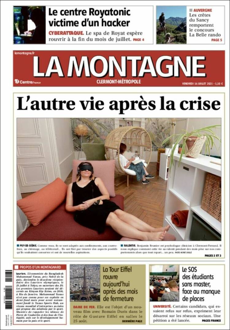 Portada de La Montagne (Francia)