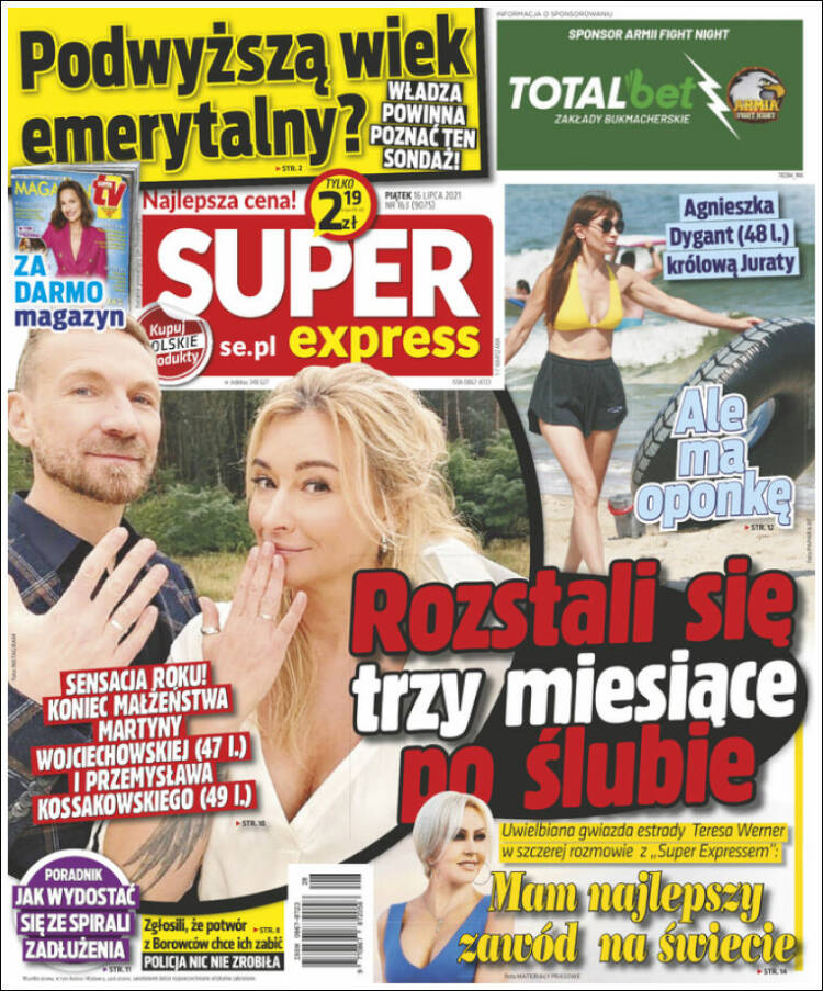Portada de Super Express (Polonia)