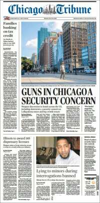 Portada de Chicago Tribune (USA)