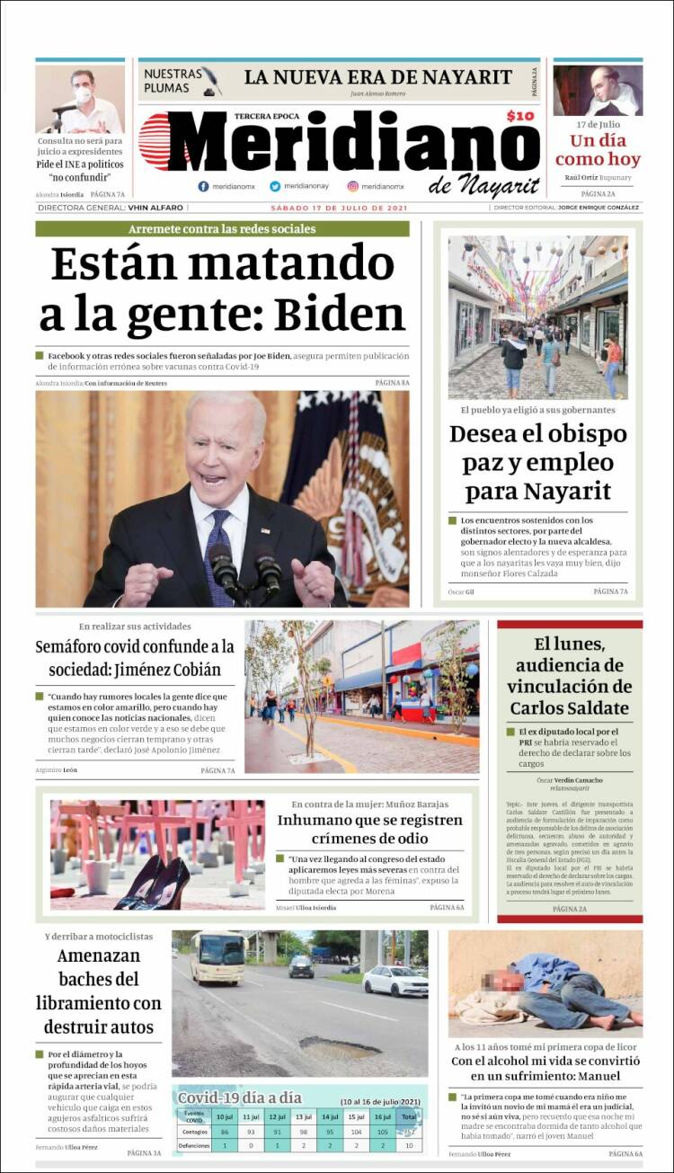 Portada de Meridiano (México)