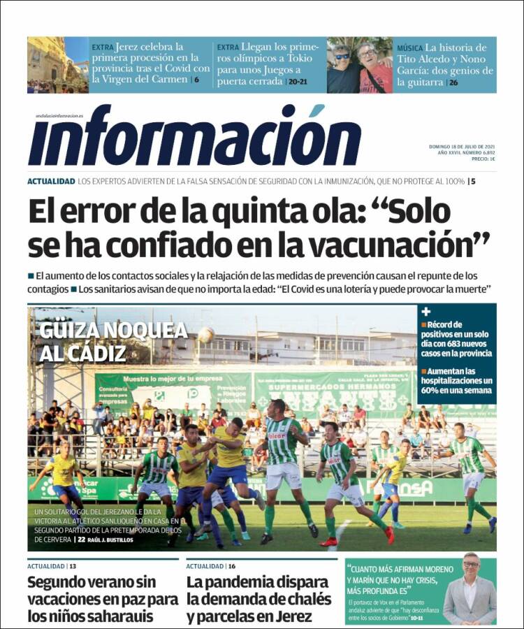 Portada de Información - Cadiz (España)
