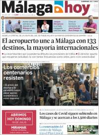 Portada de Málaga Hoy (España)