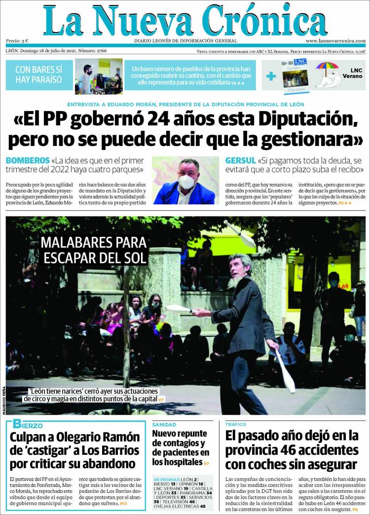 Portada de La Nueva Crónica (España)