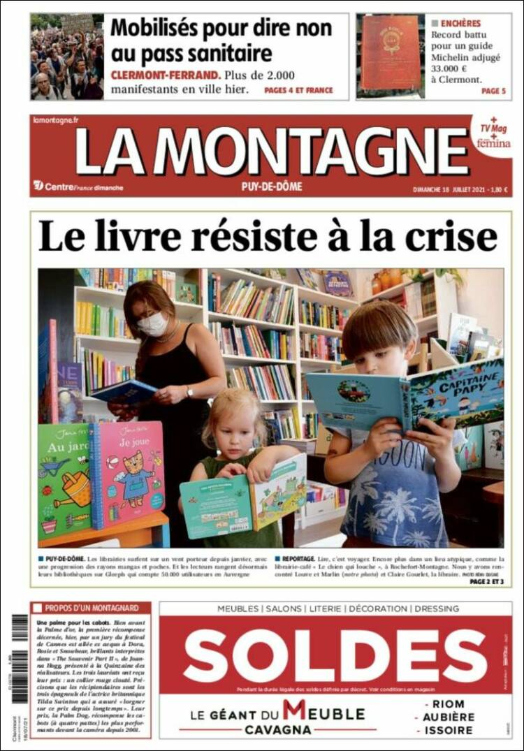 Portada de La Montagne (Francia)