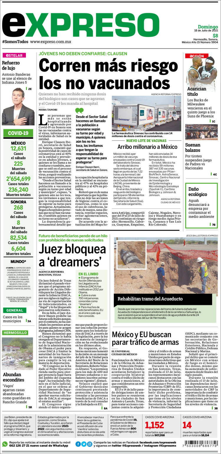 Portada de Expreso (México)