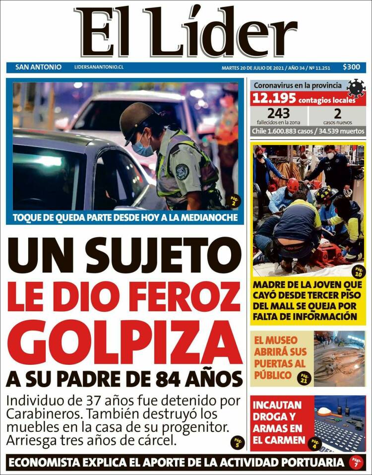 Portada de Lider de San Antonio (Chile)