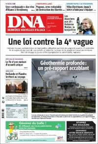 Portada de Les Dernières Nouvelles d'Alsace (Francia)