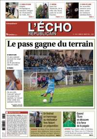 Portada de L'Echo Républicain (Francia)