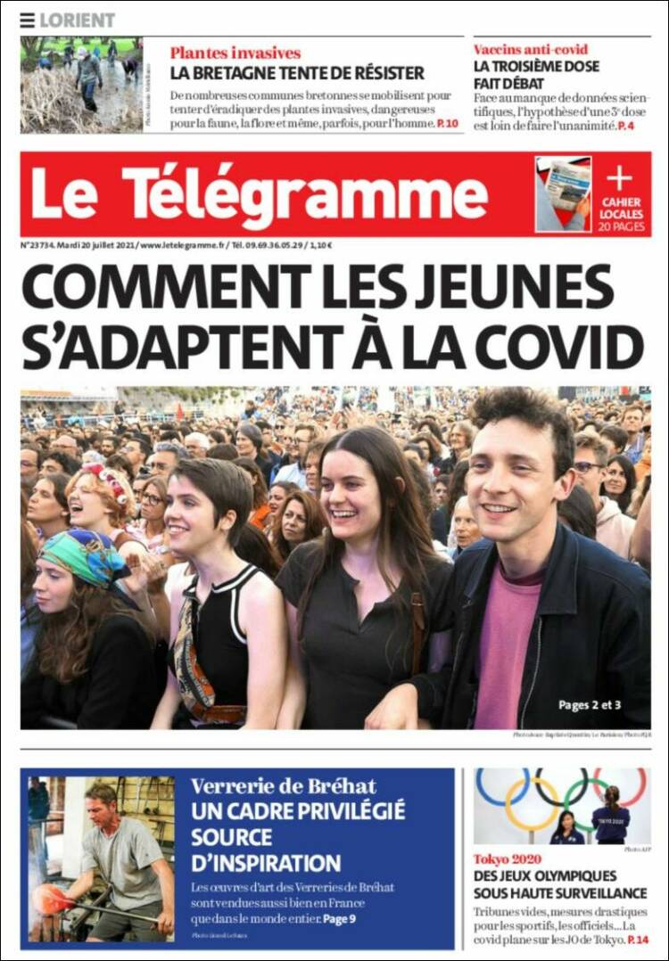 Portada de Télégramme (France)