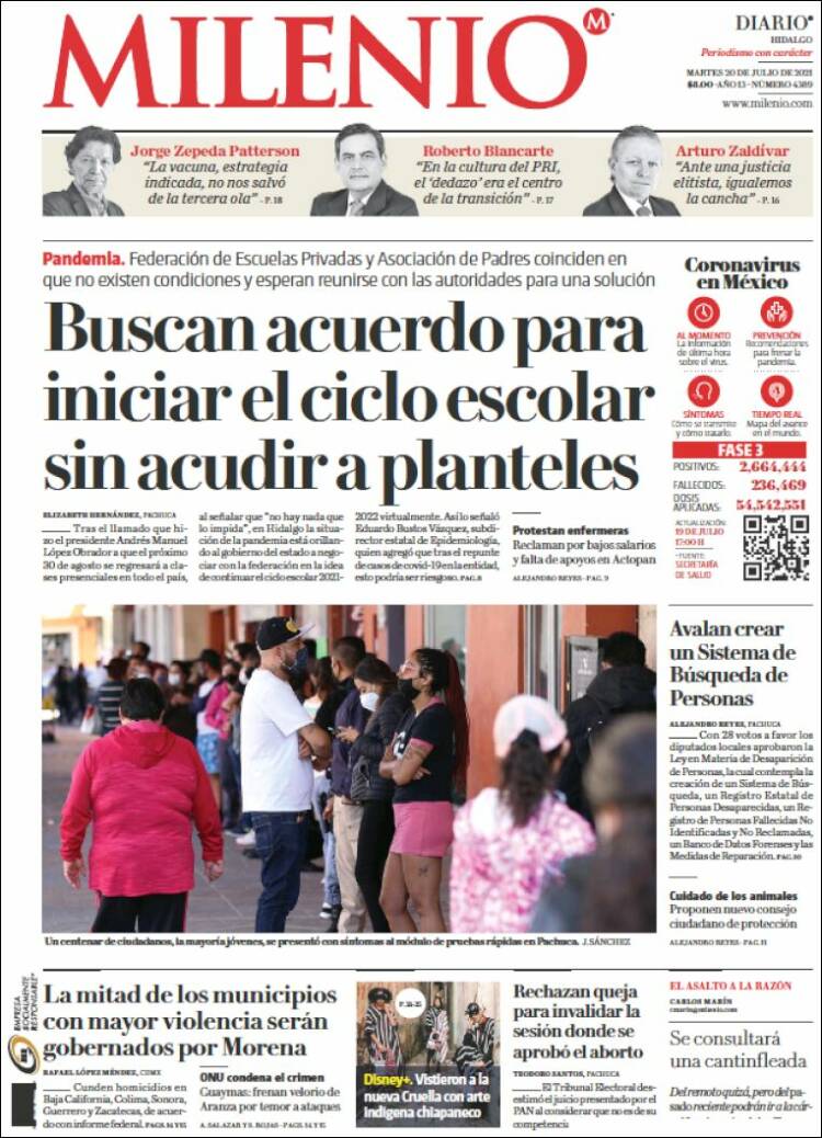 Portada de Milenio de Hidalgo (México)