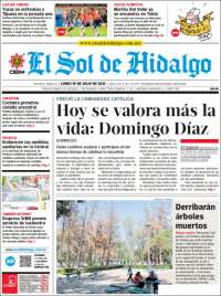 Portada de El Sol de Hidalgo (México)