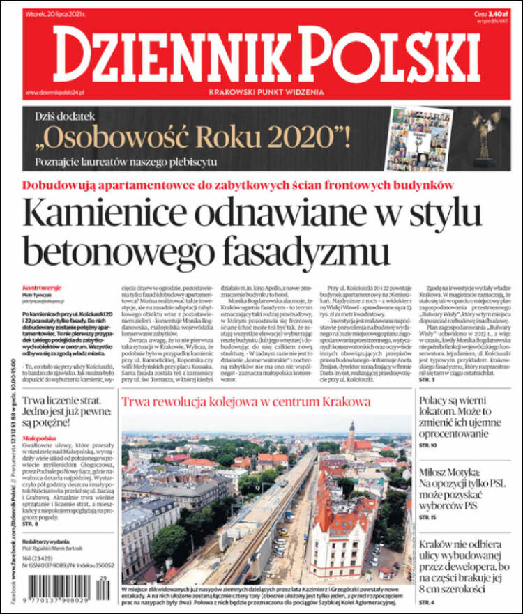 Portada de Dziennik (Polonia)