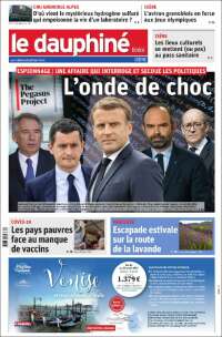 Portada de Le Dauphiné Libéré (France)