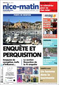 Portada de Nice-Matin (Francia)