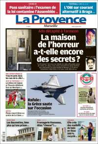 Portada de La Provence (Francia)