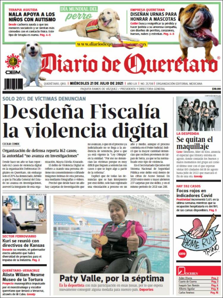 Portada de Diario de Querétaro (Mexico)