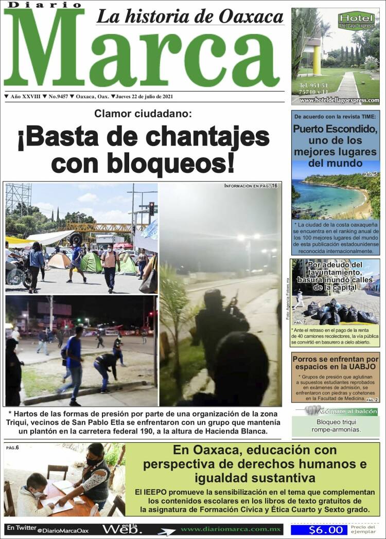 Portada de Diario Marca (Mexico)